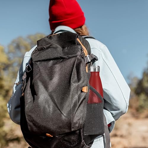 Miniatura 7 de VEGOND Botellas de agua de acero inoxidable de 17 onzas, botella de agua deportiva de metal reutilizable que mantiene la bebida caliente y fría, sin