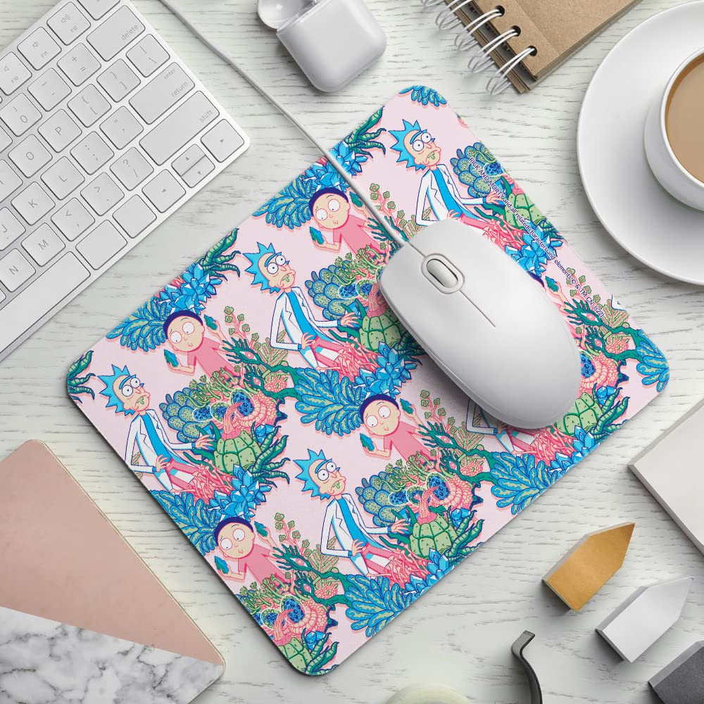 Rick And Morty Mauspad – Offiziell Lizenziert, 225x189 Mm, Rutschfest, Mit Pink Design