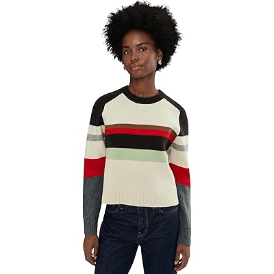 Madewell Stripe Aspen Raglan Pullover arctic