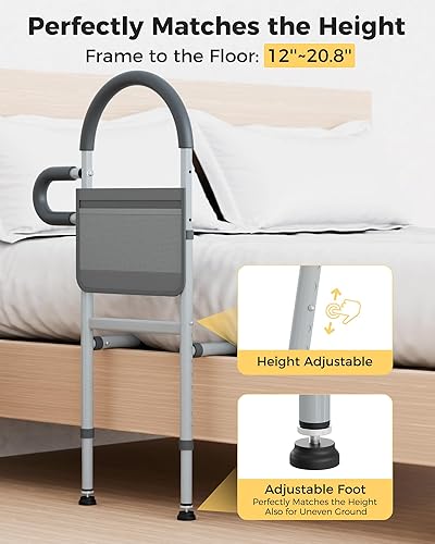 Miniatura 4 de Rieles de cama para adultos mayores, barandillas para adultos mayores, pasamanos de cama para adultos mayores, bastón para personas mayores con