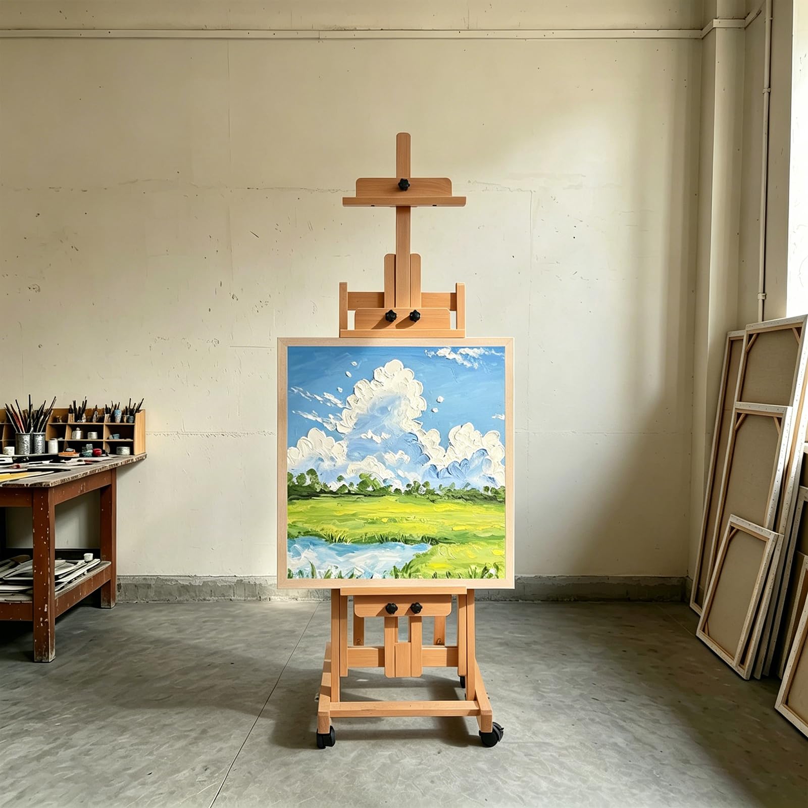 Grande cavalletto regolabile in altezza, cavalletto da pittura, cavalletto