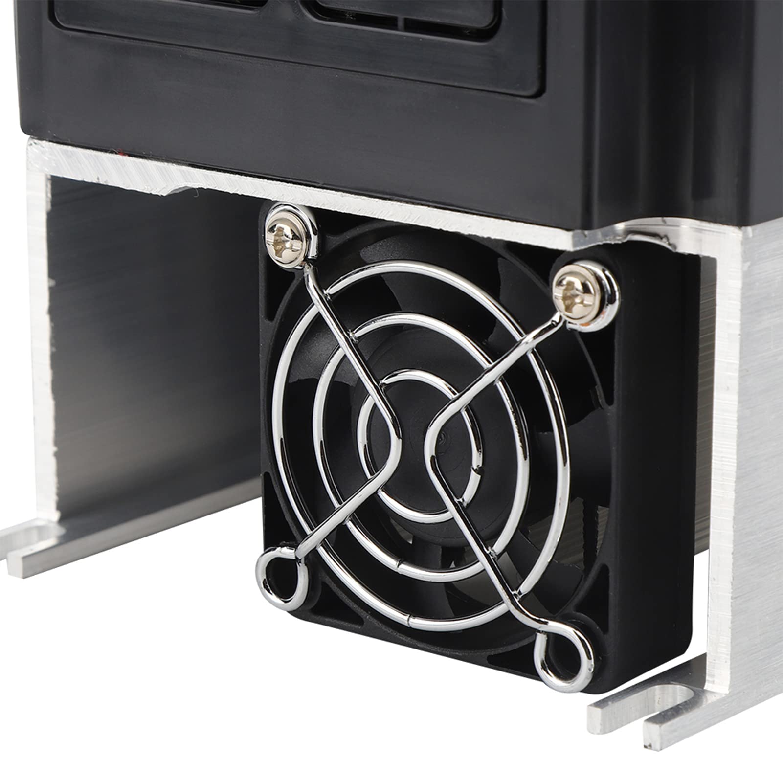 Mini convertisseur de fréquence d'inverseur entrée monophasée Sortie triphasée Coque en Aluminium Noir (1,5KW)