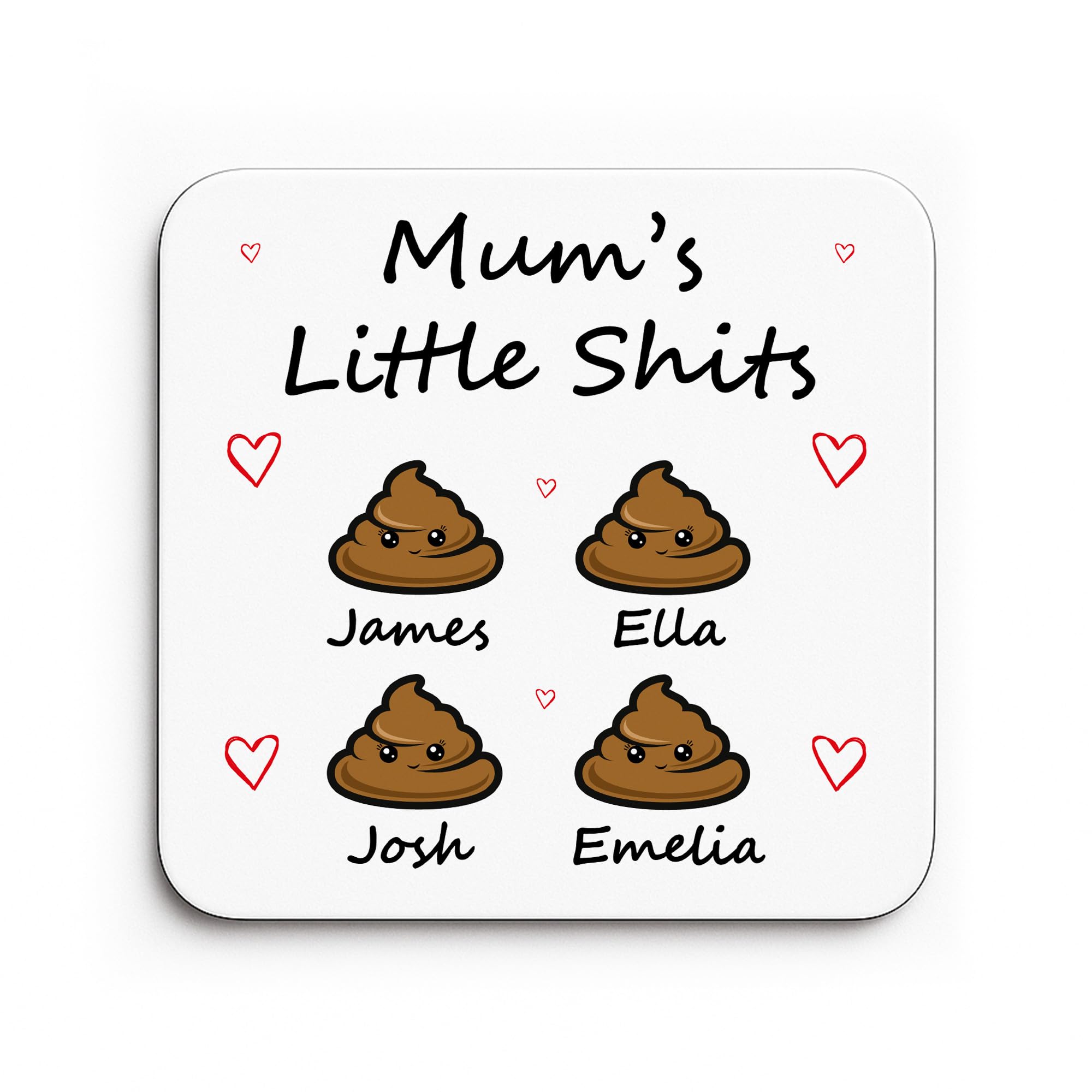 Red Ocean Personalised Gift For Mum Funny Mum Gift COASTER Birthday For Christmas From Daughter Son Children Idea Joke Present