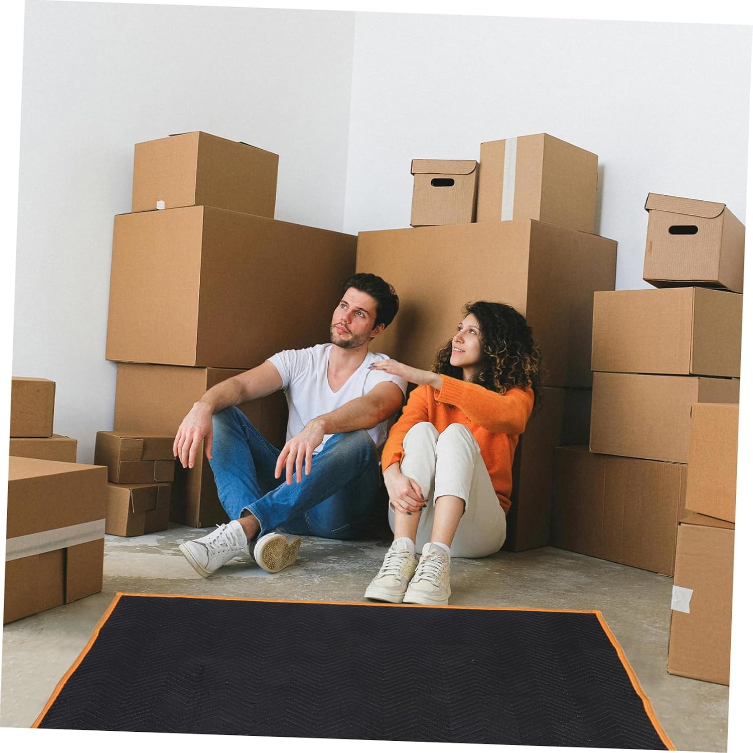 TEHAUX Professional Moving Blankets Heavy Duty Packing Blankets Versatile Furniture Covers for Moving Shipping