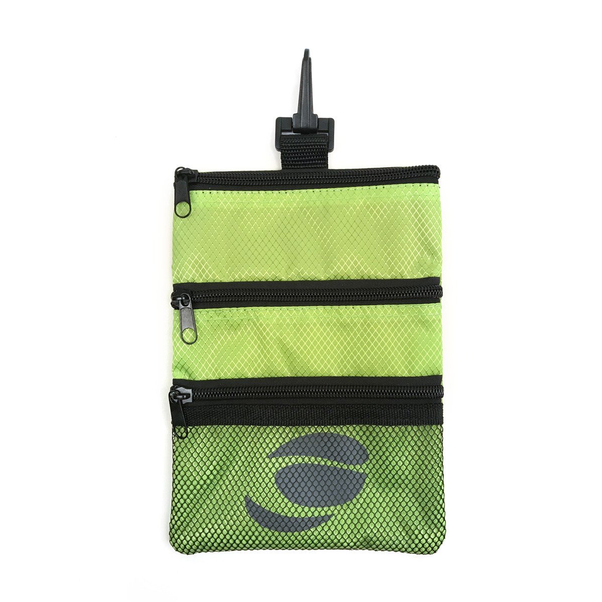 Orlimar Detachable Golf Accessory Pouch 3 Zippered Pockets for Valuables and Golf Accessories Clips to Your Golf Bag