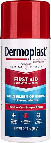 Dermoplast Aerosol de primeros auxilios aerosol analgésico y antiséptico para cortes menores raspones y quemaduras 275 onzas
