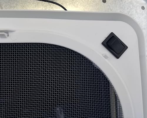 Miniatura 6 de Ventilación RV de techo con masilla y tornillos y ventilador de 12 voltios