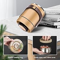 Vista 22 de 51 oz Adults Stainless Steel Vacuum Insulated Wide Mouth Soup Food Hot Food Jar with Keep Thermal Portable 2 Tier Stackable Bento Hot Food 51 oz Red