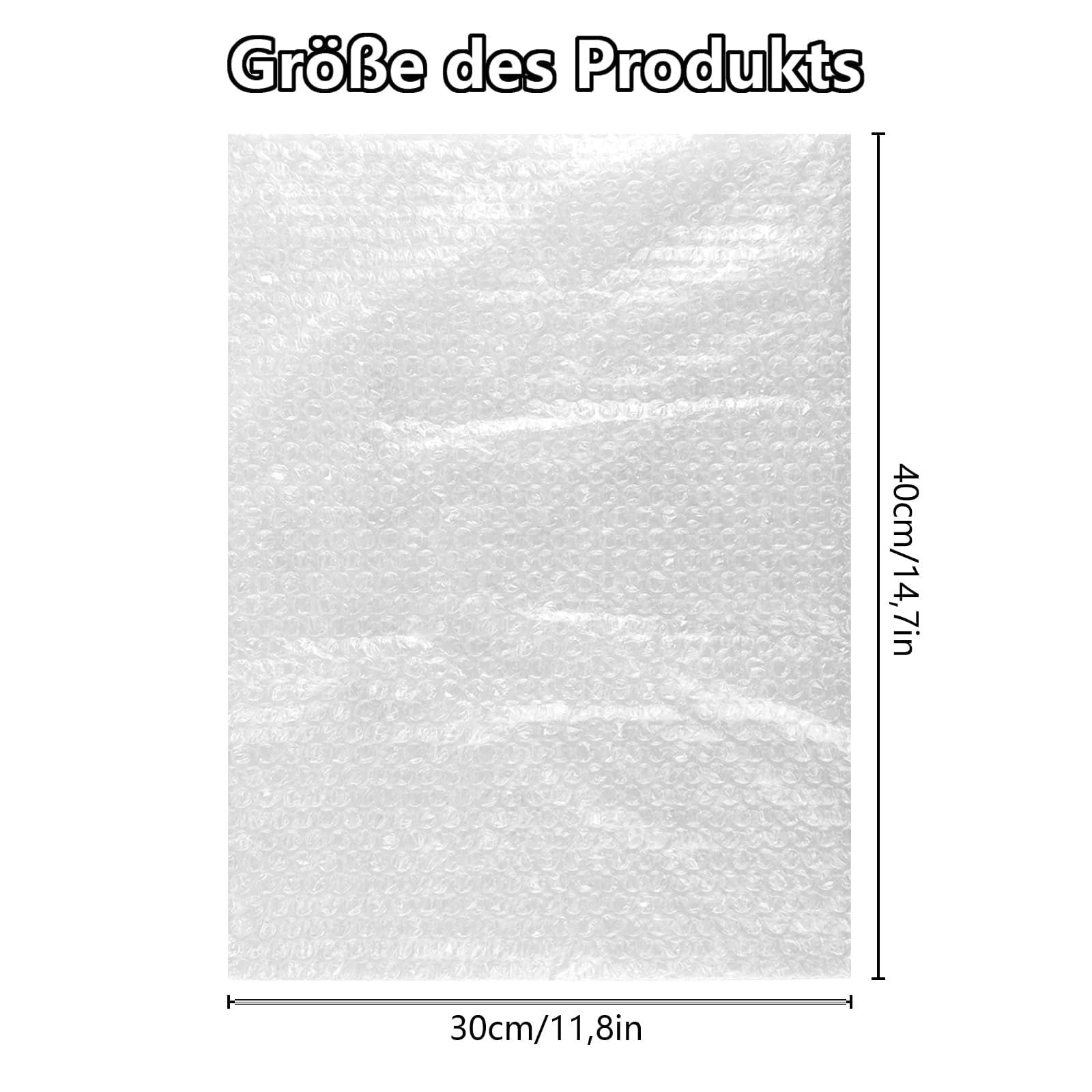 YAYODS 50 sacchetti di bolle di plastica - 300 x 400 mm pellicola di imballaggio in plastica a bolle per spedizione e conservazione