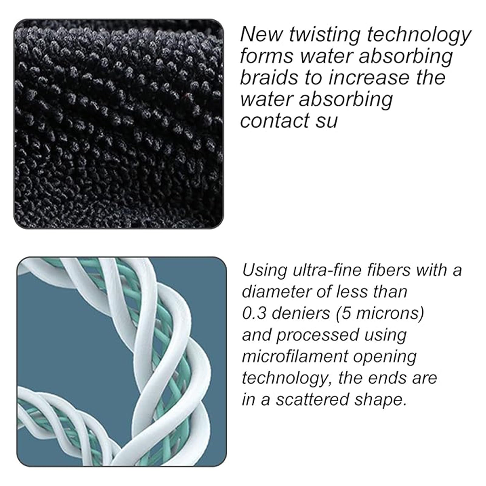 Ręczniki samochodowe Twisted Loop do suszenia, ręcznik samochodowy Twist Ring z mikrofibry do detali samochodowych bez pasków, zarysowań lub plam wodnych(3pack)