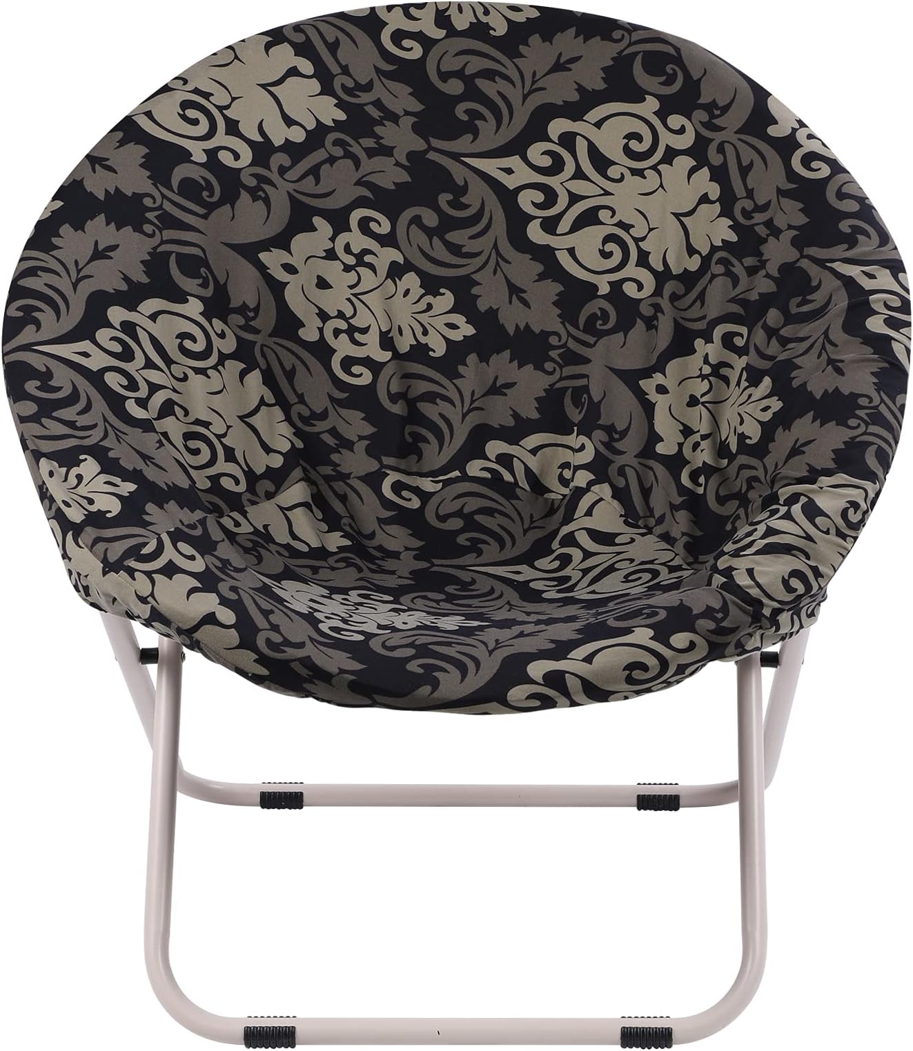 HoomallRound Saucer Chair Cover Slipcover Only, Stretch Jacquard Moon Chair Slipcovers for Adults Saucer Chair, Removable Spandex Fabric Chair Saucer Slipcover Furniture Protector for Living Room