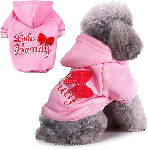 Jecikelon Sudadera con capucha de invierno para perro, ropa cálida para perros pequeños, abrigo de chihuahua, ropa para cachorros y gatos (XXS,