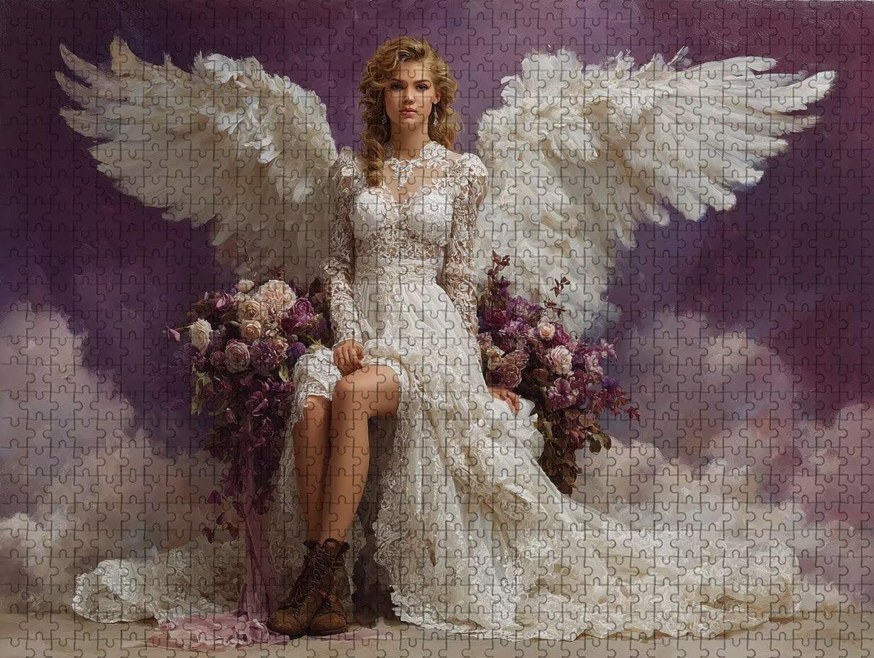 Puzzle Arte con Scatola Flower, Ala Puzzle Legno 5000 Pezzi Adulti 156x105cm, DIY Classici Gioco, Attività di Intrattenimento ad Alta Difficoltà, Jigsaw Per Tutta La Famiglia, Regalo Donna, 1-5459