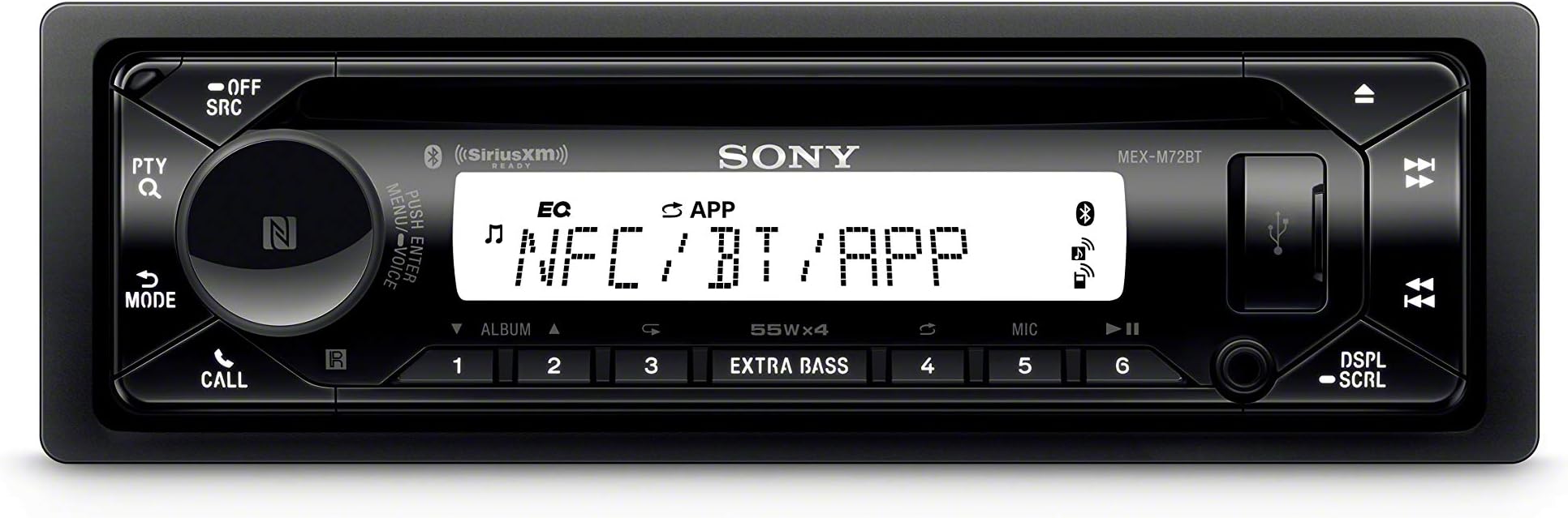 SonyMEX-M72 Bluetooth Marine CD Receiver