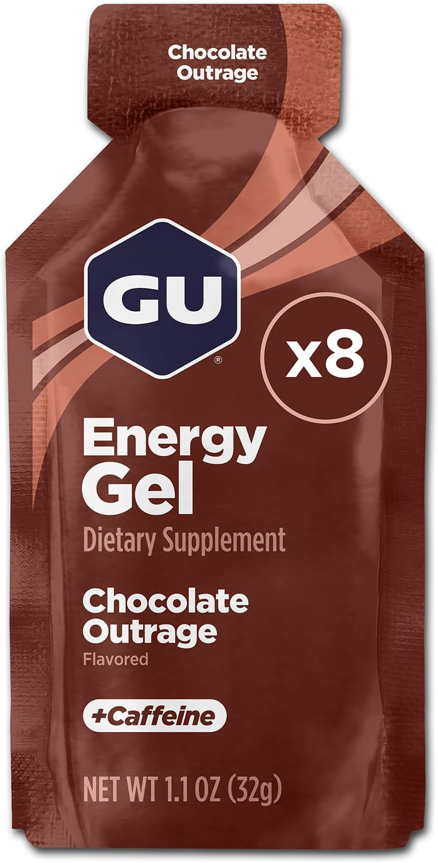Energy Gel, 8 Pack, Chocolate Outrage
