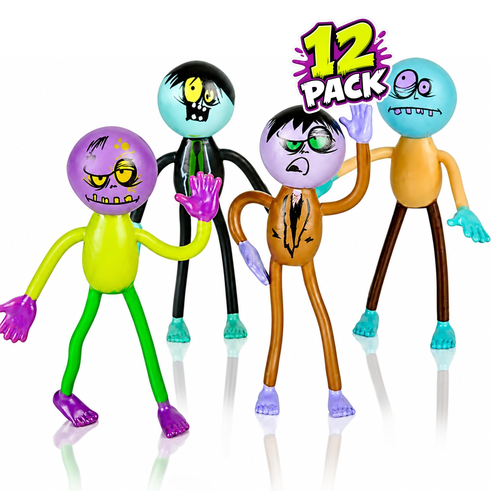 Amazon.com: ArtCreativity Bendable Zombie Toys for Kids - Pack of