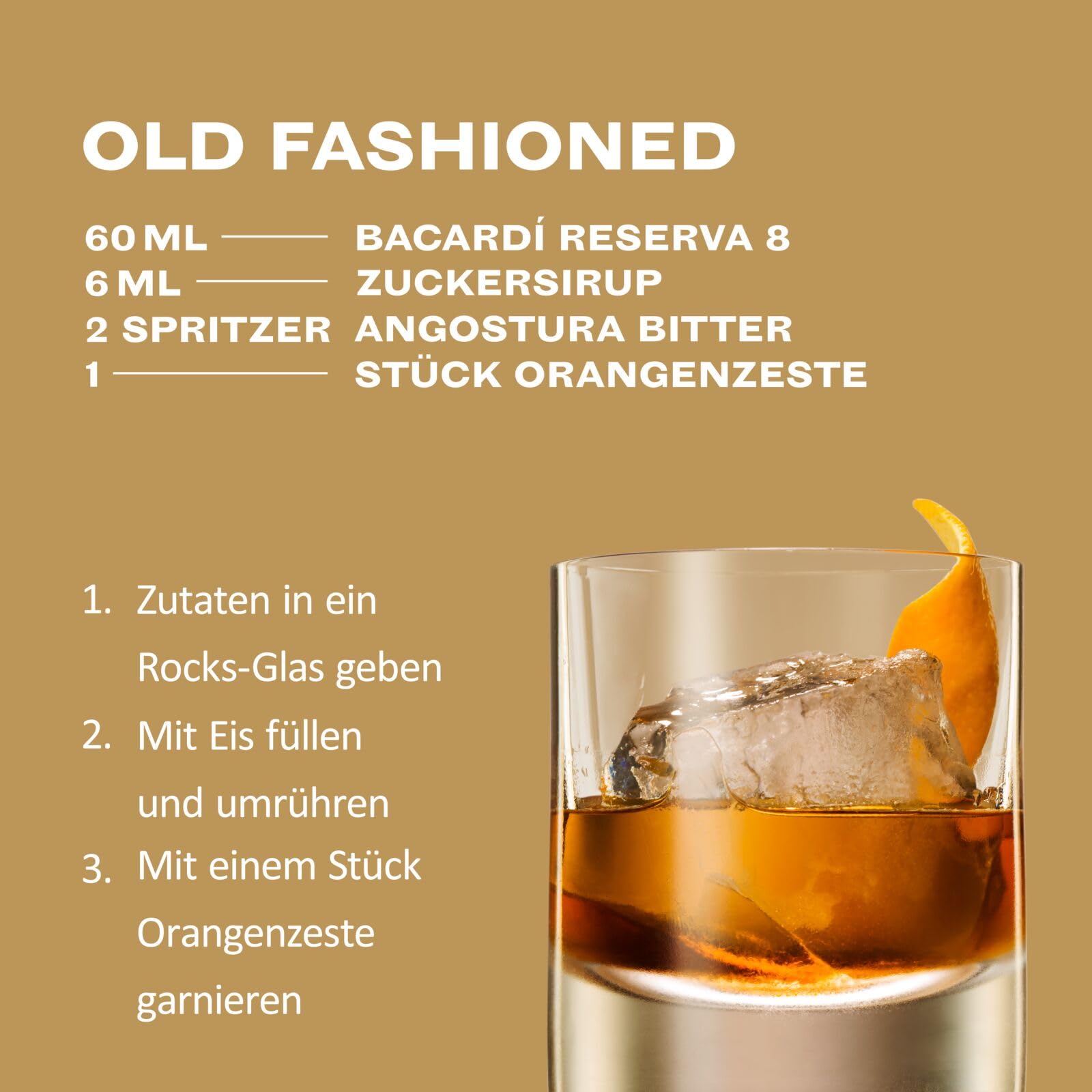 BACARDÍ Reserva 8 Jahre alter Premium Caribbean Rum, 40% Vol., 70 cl/700 ml, im Eichenfass gereifter Karibik-Rum, 8 Jahre unter karibischer Sonne gelagert, ideal als Geschenk