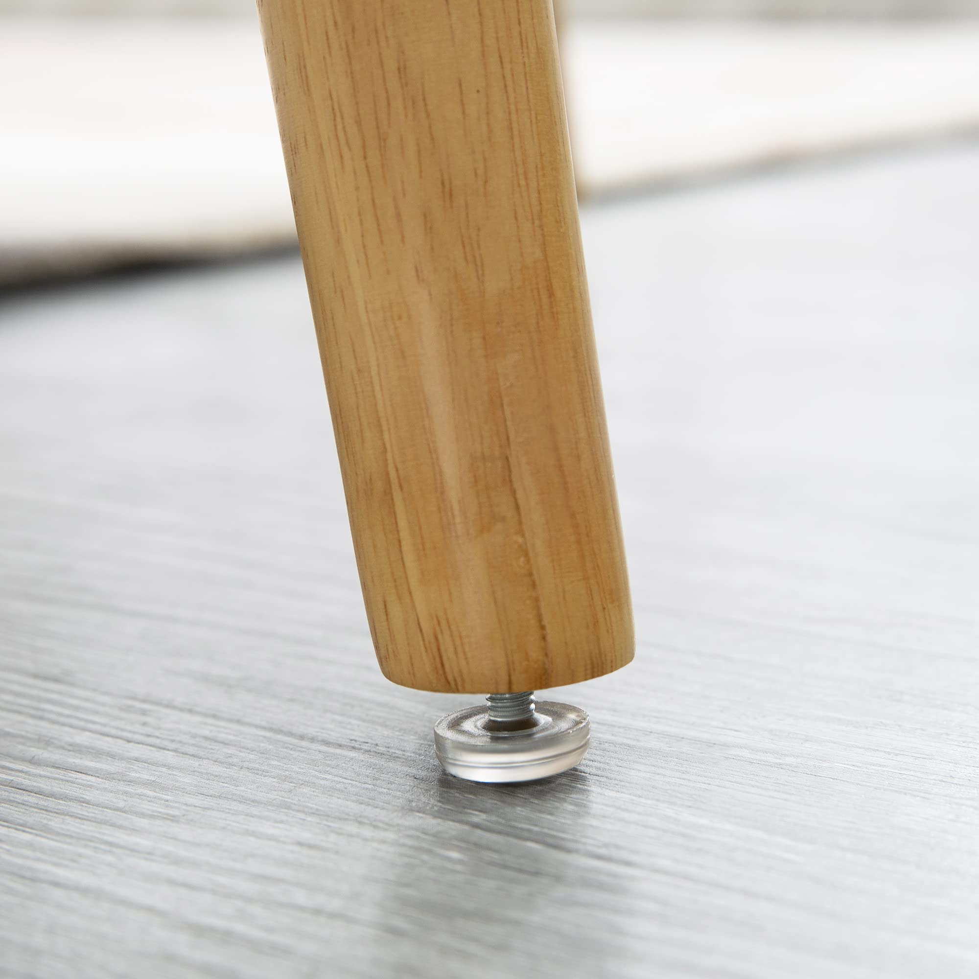 HOMCOM Poltrona per Soggiorno e Sala da Pranzo con Seduta Imbottita, Poltroncina da Camera con Gambe in Legno e Tessuto Effetto Velluto, 60x66x79 cm, Grigio