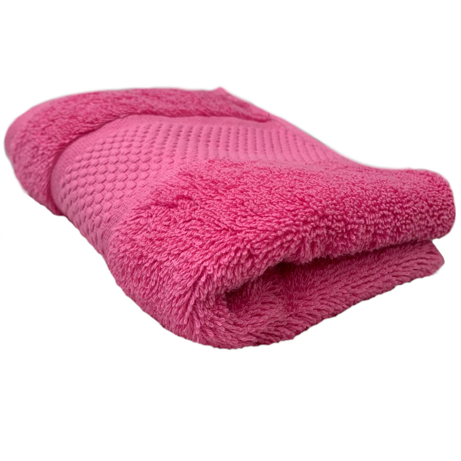 Sue Rossi Towels 100% Turkish Combed Organic Cotton, 600gsm Thick, Plush Soft & Highly Absorbent, Quick Dry Home Or Hotel Quality Bathroom Towel (Pink, Guest Towel)