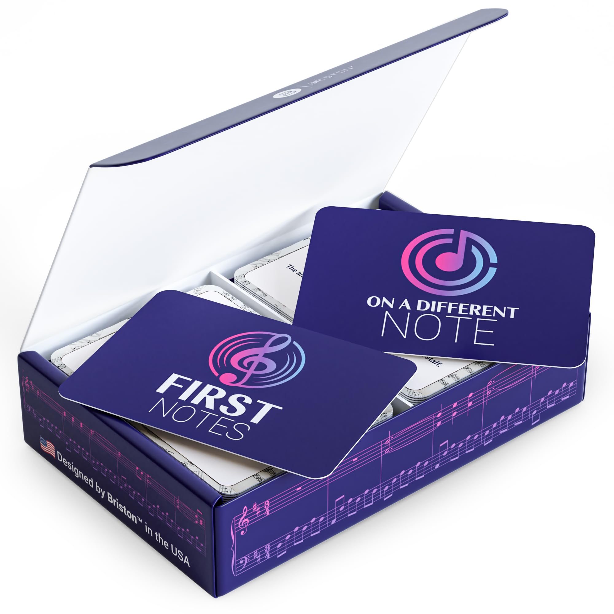 Briston Musicians Combo Beginner & Intermediate 140 Flashcards - First Notes & On a Different Note Pack - Band Kids & Music Education - Teacher or Home Study Learning Tool for Students of The Arts
