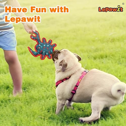 Miniatura 2 de Juguetes chirriantes para perros, juguetes resistentes para perros para jugar en interiores, lindo juguete interactivo de cangrejo para perros