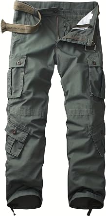 Mens Camo Cargo Pants,Military Tactical Ripstop Hiking,Lightweight Outdoor Pants with Multi Pockets