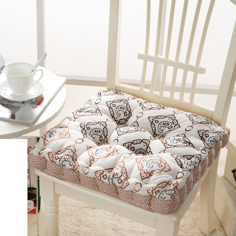 Coussin de chaise d’ordinateur élégant pour le télétravail capitonné 45x45 cm