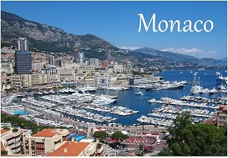 Monte Carlo, Monaco, Marina, Ocean, Quarter, French Riviera, Souvenir Magnet 2 inch x 3 inch Fridge Magnet