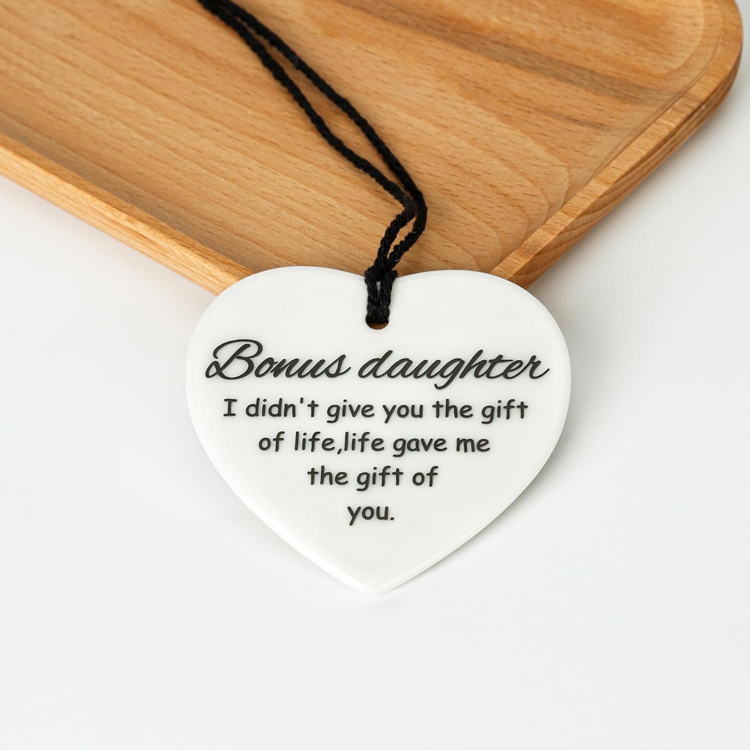Bonus Daughter Gifts-StepDaughter Gift from Stepmom/Stepdad, Birthday Present Gifts for Stepdaughter with Mug,Candle,Keychain,Ceramic Ornamen - Image 4
