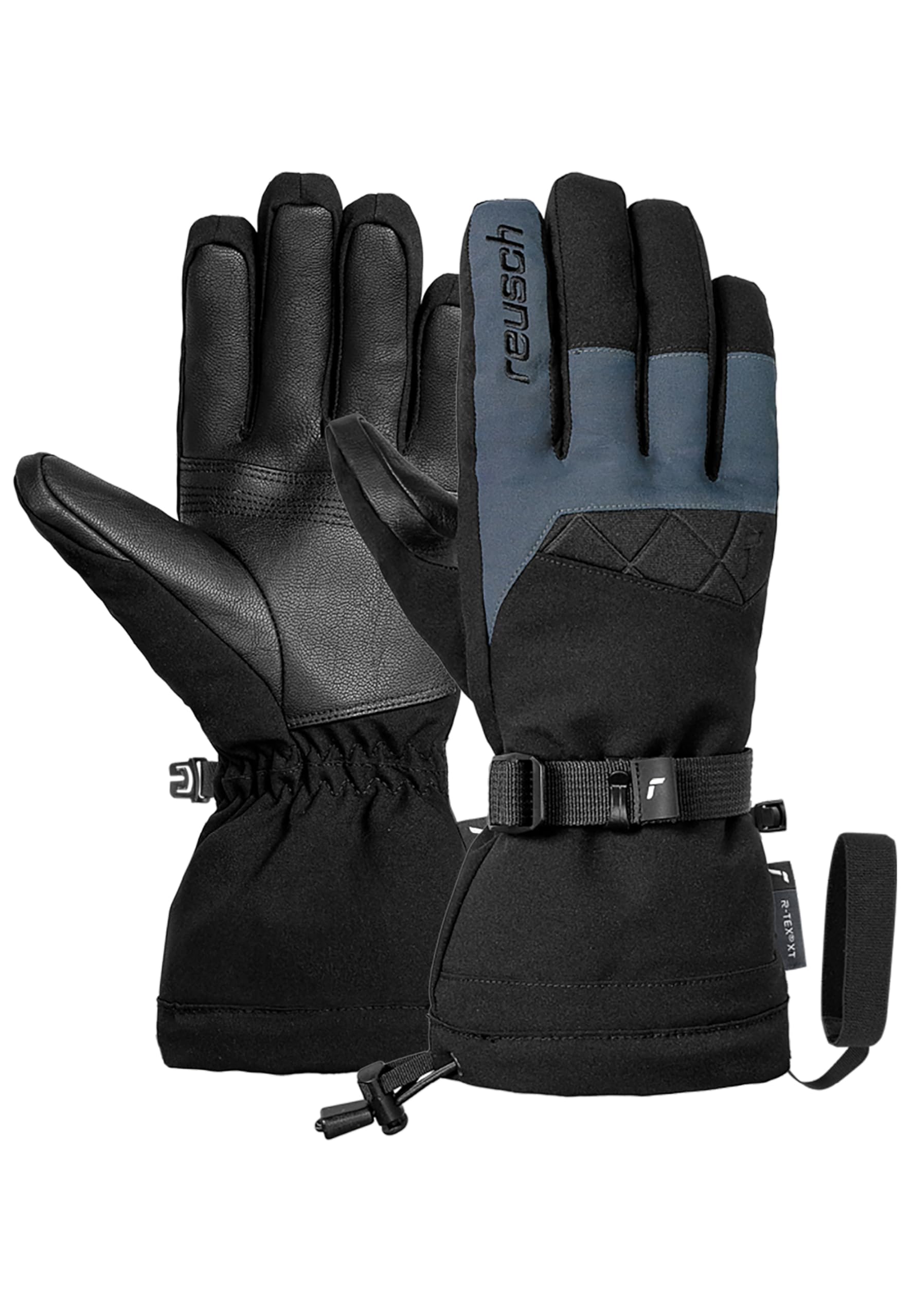 Reusch Couloir R-TEX XT Skihandschuhe Unisex – wasserdicht, Winddicht, atmungsaktiv, R-LOFT Isolation, veganes Leder, Softshell, MicroActive-Futter, Powder Cuff, Comfort Leash, für Damen & Herren
