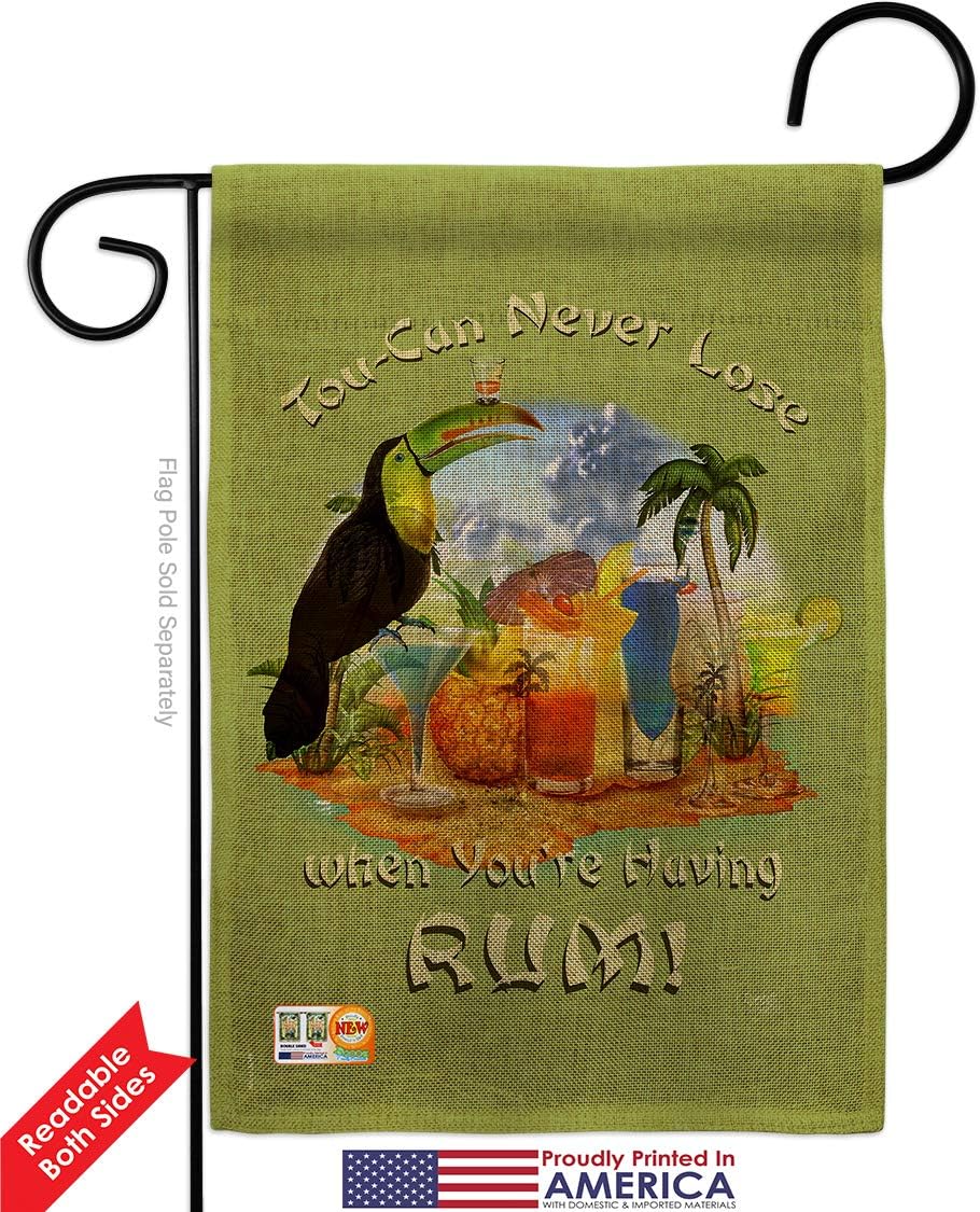 Tou can Never Lose Burlap Garden Flag Sweet Life Humor Funny Quote Fun Support Emotion Postive Small Decorative Gift Yard House Banner Double-Sided Made In USA 13 X 18.5