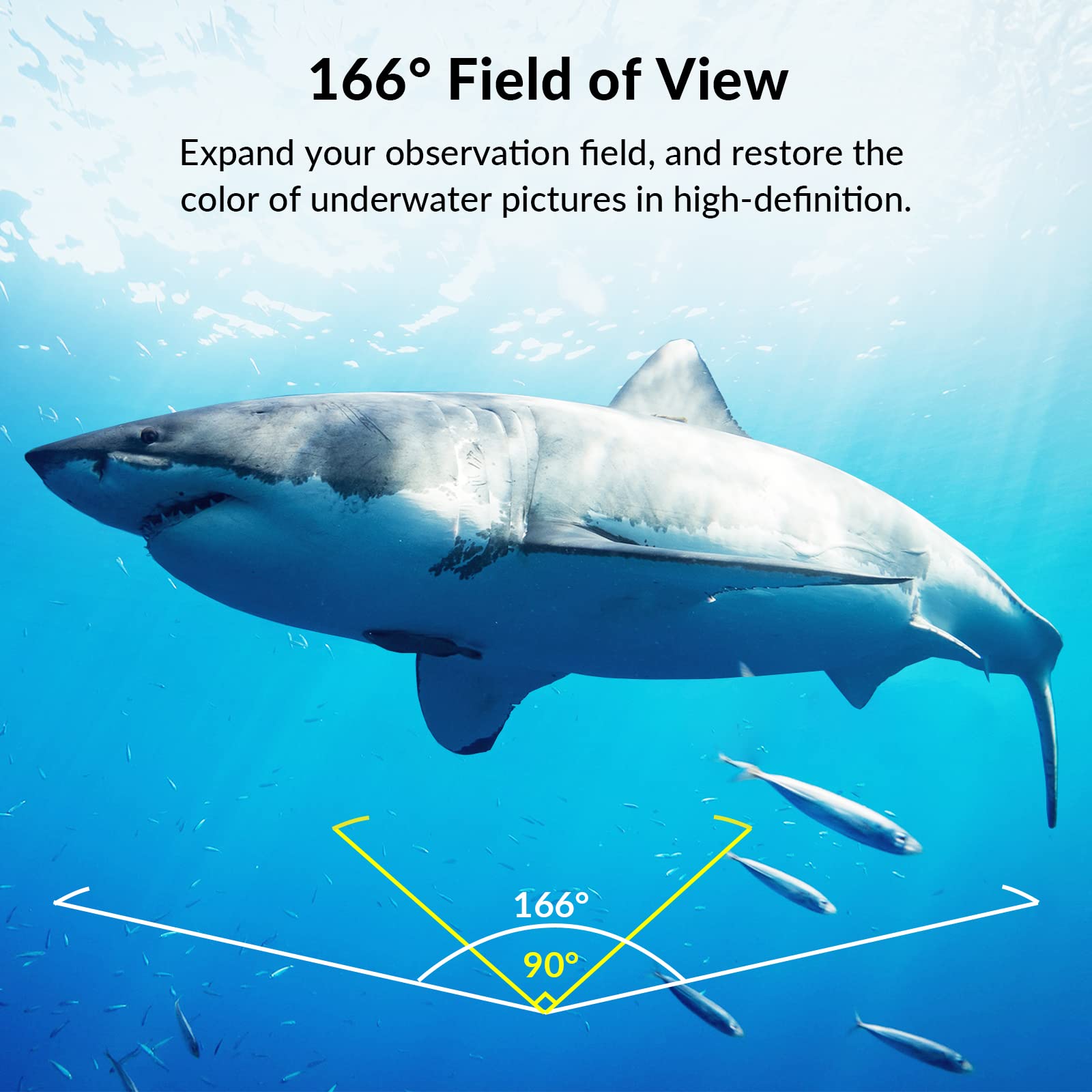 FIFISH V6 Unterwasser Drohne, QYSEA Unterwasser Drone mit Industrie-Gehäuse, 4K Kamera, AI-Vision-Sperre, 360 ° Omnidirektionale Bewegung, VR-Steuerung, ROV mit Tiefe halten, Haltungssperre(100M)