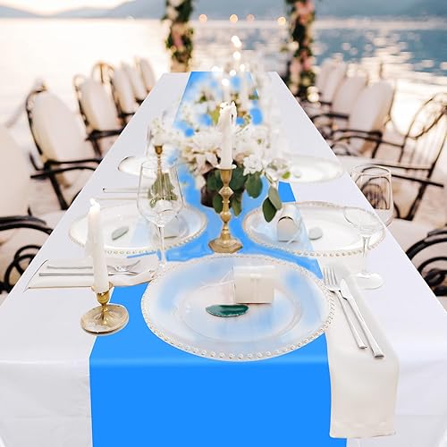 Miniatura 6 de Oudain Manteles de plástico desechables de Navidad de 54 x 108 pulgadas, para mesas rectangulares, impermeables, para Navidad, bodas, cumpleaños,