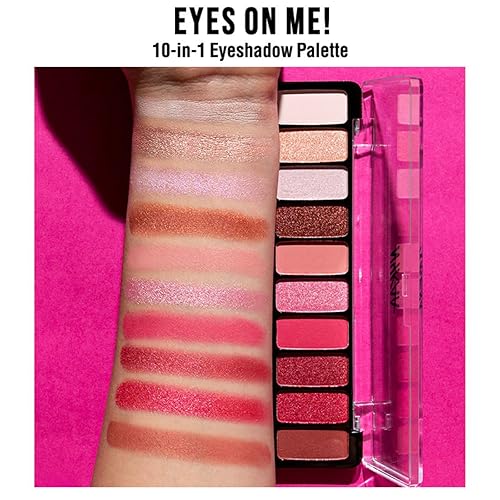 Miniatura 4 de Nykaa Cosmetics Eyes On Me - Paleta de sombra de ojos 10 en 1, Daydreaming, 1 unidad, maquillaje intenso de ojos con pigmentos, sombra de ojos de