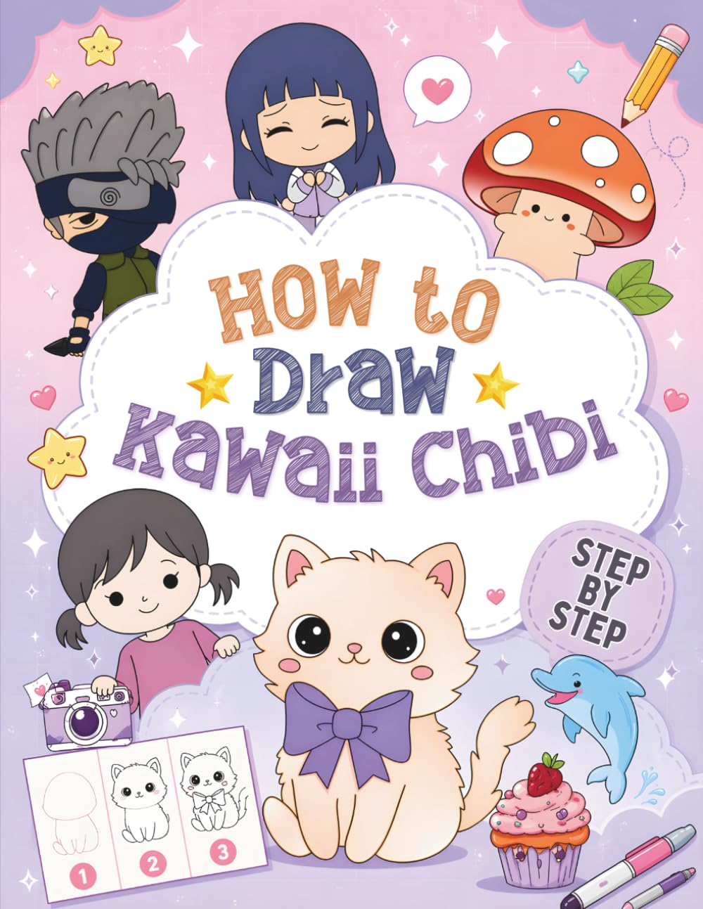 How to Draw Chibi Kawaii for Kids: Simple and enjoyable pencil lessons for new artists