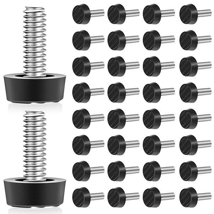 Buy 40Pcs M6 Thread Adjustable Furniture Levelers Screw in Threaded