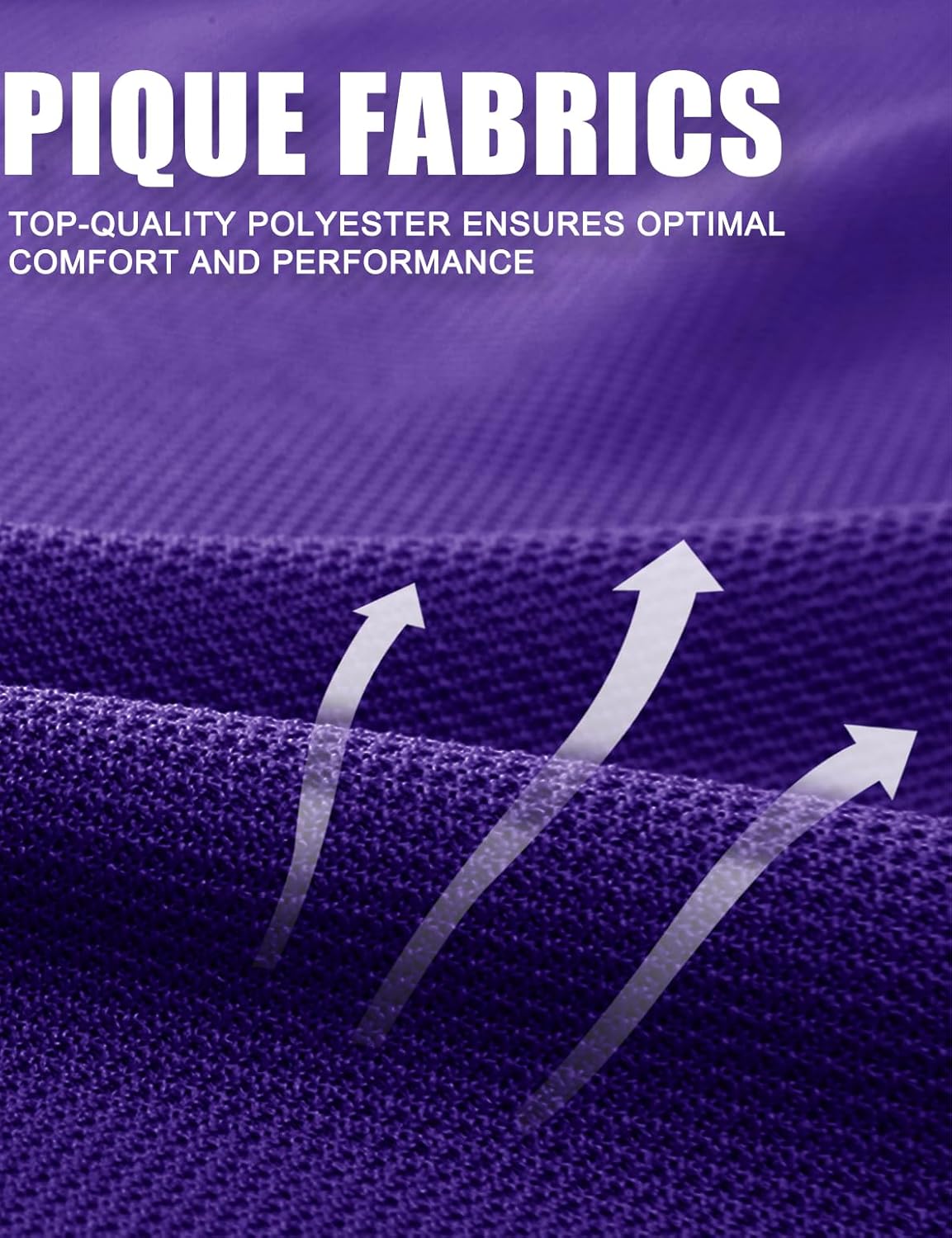 MAGCOMSEN Men's Polo Shirt Quick Dry Performance Short Sleeve Tactical Shirts Pique Jersey Golf Shirt - Image 7