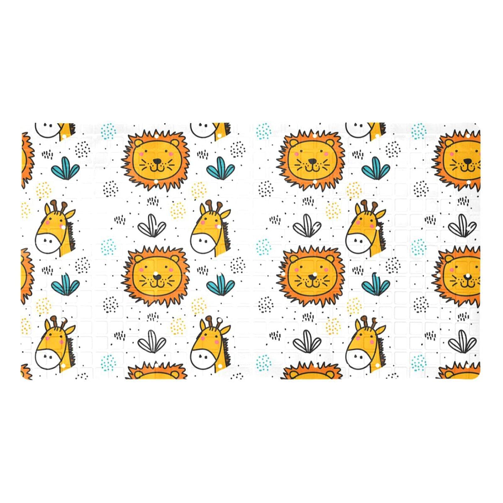 Tapis de bain sûr pour enfants motif animaux pour des douches sans stress