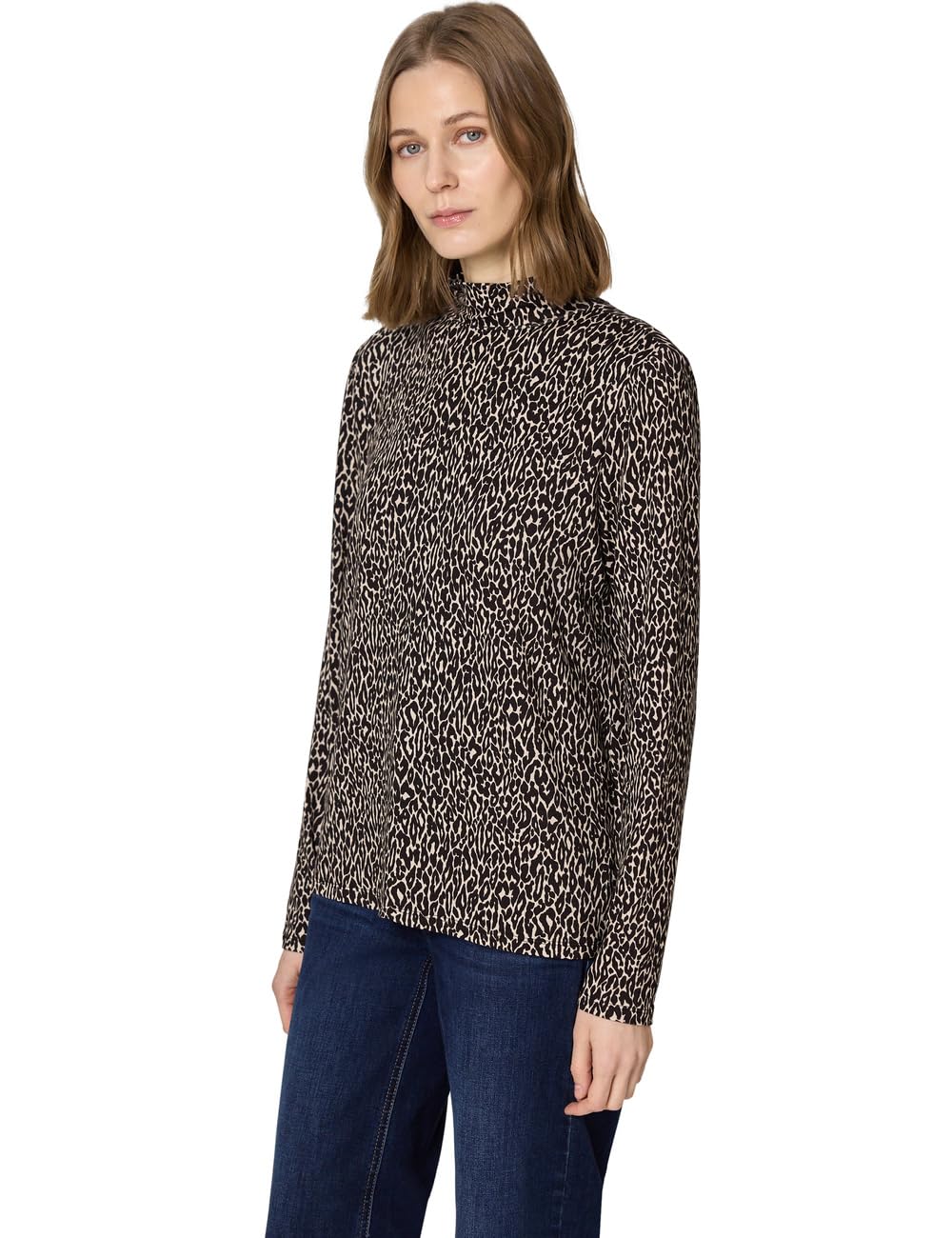 Street One Damen Damen Leo-Shirt Leo-Shirt (1er Pack)