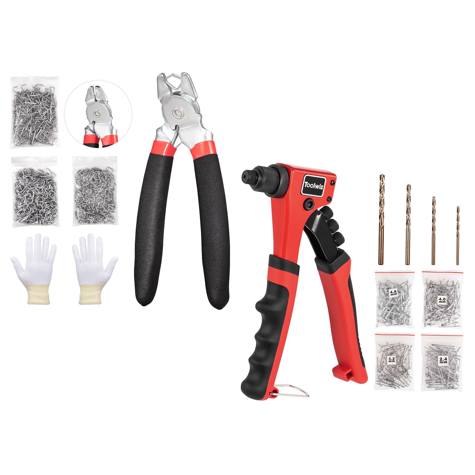 Pince a rivet pop robuste et pince a anneau de retenue pour assemblage