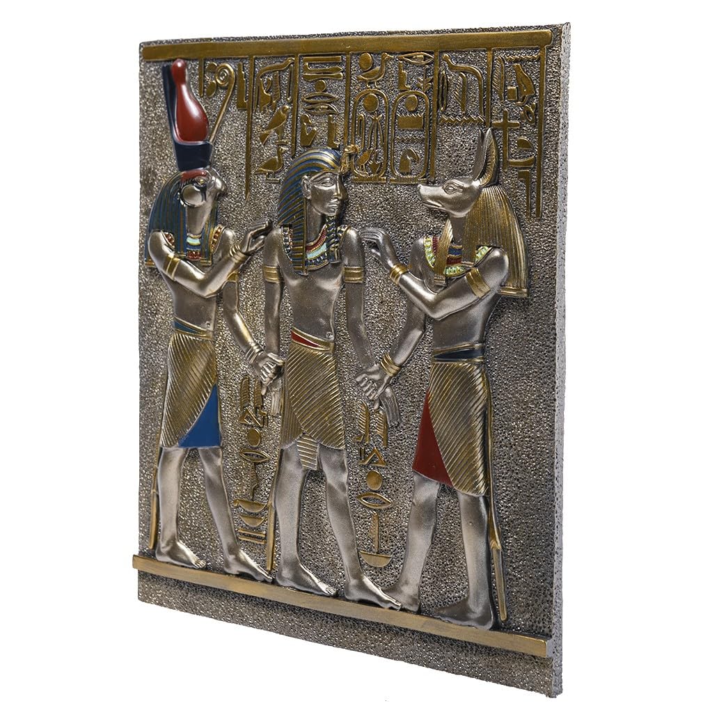 lachineuse - Ramses I - Bajorrelieve Egipcio - 28 x 25 cm - Marco Egipcio con faraones y jeroglíficos - Decoración egipcia - Figura de Objeto Egipcio - Busto Egipcio - Idea de Regalo Decorativa
