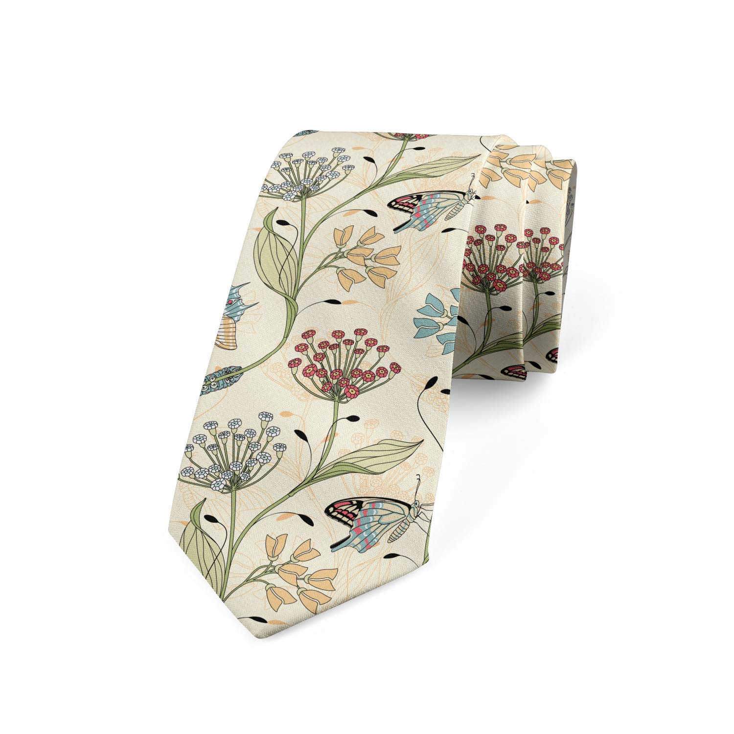 Ambesonne Multicolor Modern Men's Tie