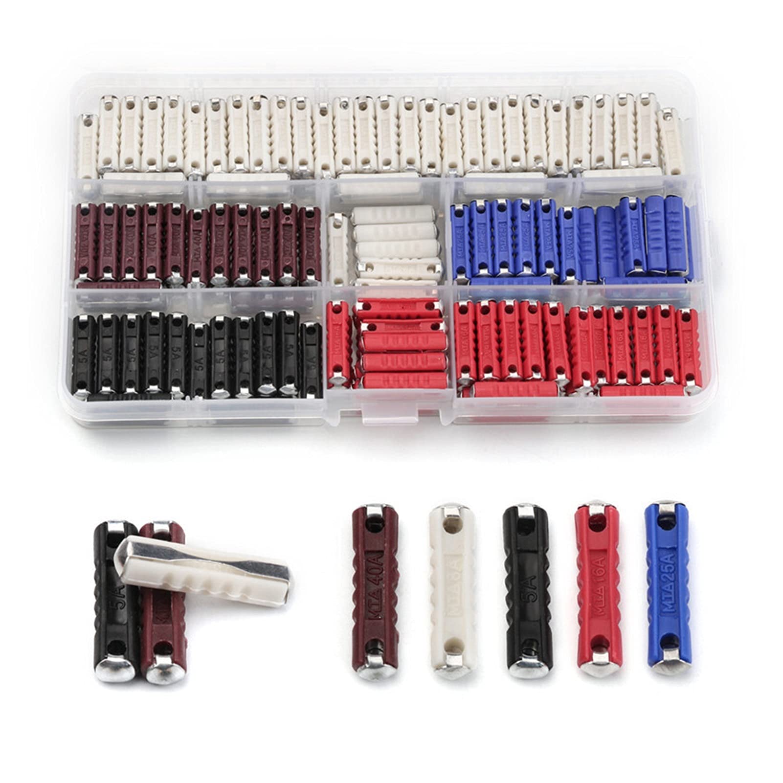 AVSBBYEPS Fuse 20. 0PCS 5-40AMP.Continental GBC automotive fuse European Dia 6mm Auto Blade Bakelite EU component