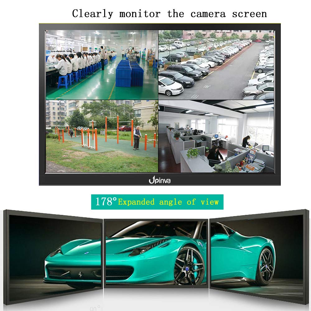 15.6 pollici Monitor CCTV Display Sicurezza Schermo telecamera di sicurezza Multifunzione HDMI AV BNC VGA Ingresso interfaccia USB monitor del computer 1920 x 1080 Full HD