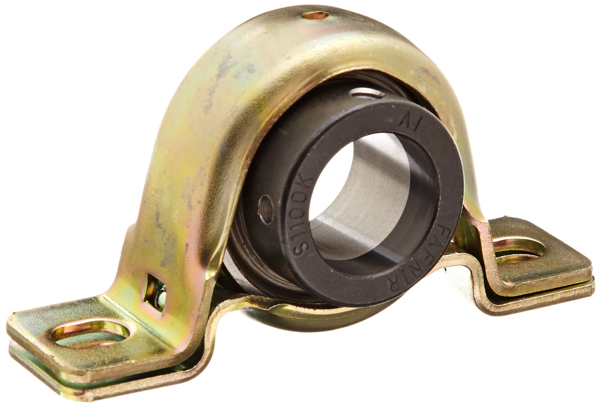Timken PB1 Pillow Block, 2 Bolt Holes, Non-Relubricatable, Stamped Steel, Eccentric Locking Collar, Steel Insert, Inch, 1