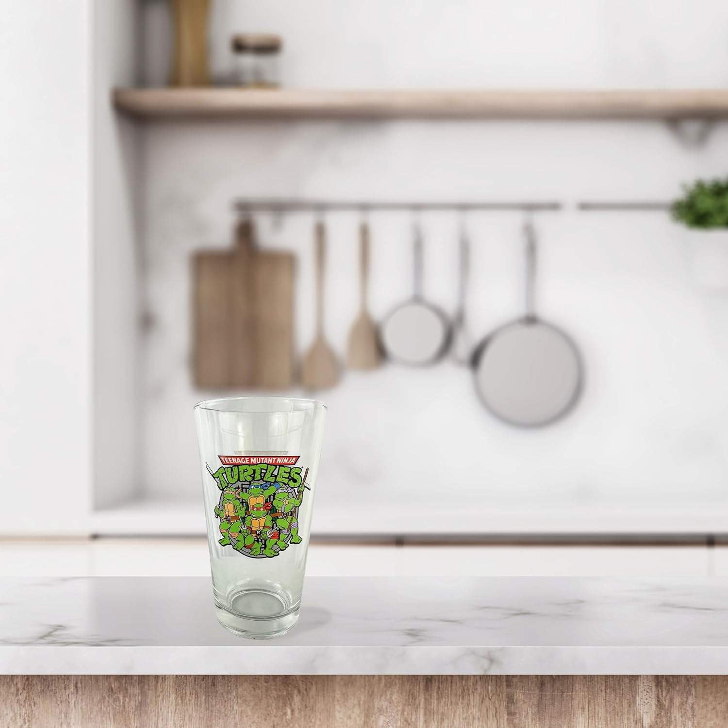 Surreal Entertainment Teenage Mutant Ninja Turtles Leonardo Donatello Raphael Michelangelo 16oz Pint Drinking Glass - Image 5
