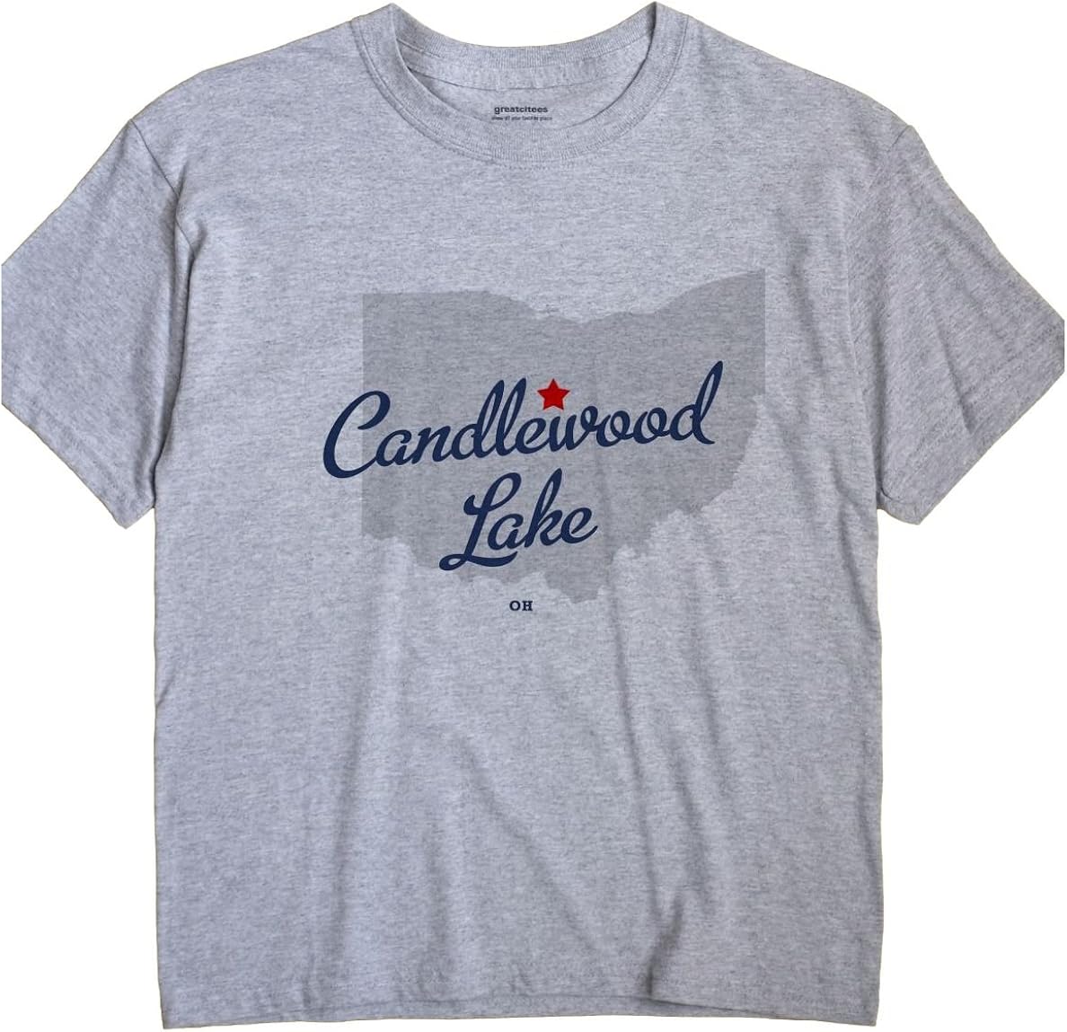 Candlewood Lake Ohio Map Amazon.com: Greatcitees Candlewood Lake Ohio T-Shirt Map : Clothing, Shoes  & Jewelry