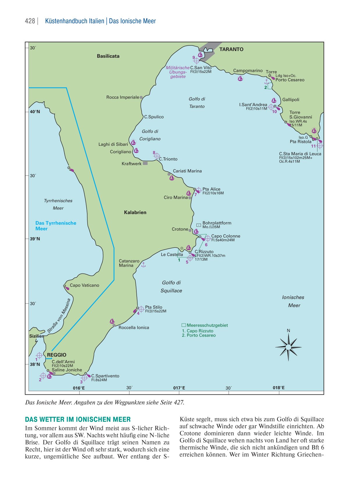 Küstenhandbuch Italien: Ventimiglia - Brindisi, mit Sardinien, Sizilien und Malta