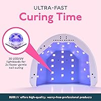 Vista 4 de SUNUV Lámpara de uñas LED UV, luz de gel para esmalte de uñas, secadora UV con 3 temporizadores SUNone White