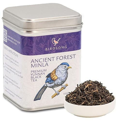 Vista 34 de Birdsong Rufous Pekoe - Té orgánico de Pekoe naranja de las Indias Orientales con malta, especias y notas de madera, té negro con cafeína dulce 100%